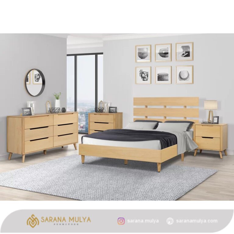 Jual Set Kamar Tidur Minimalis Jati - Sarana Mulya